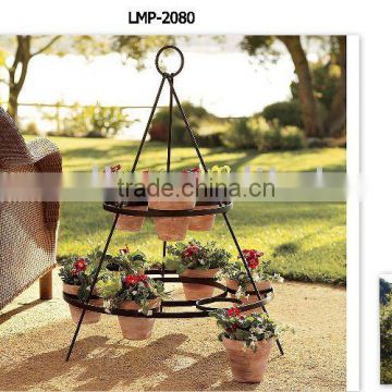 wrought iron flower pot holder