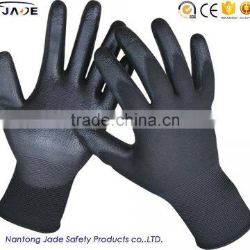Pu Coated Glove, black pu coated gloves, black pu coated work gloves