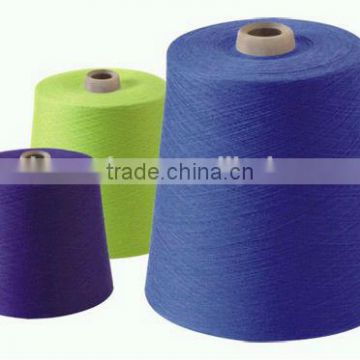 100% fiber dope dyed ring spun polyester yarn for knitting and weaving from China