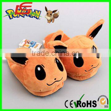 Novelty peluche soft plush toys slipper pocket monster Eevee