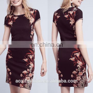 Latest design chinese clothing manufacturers shirt ladies official pictures formal dresses women