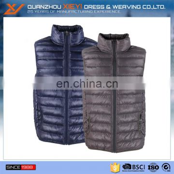 Nylon light mans winter vest softshell padded vest