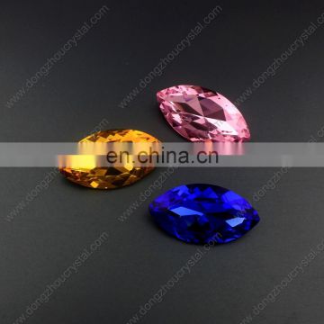 Shinning color Horse eyer shape stones