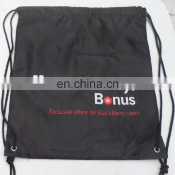 Custom promotional organic cotton string shopping bag