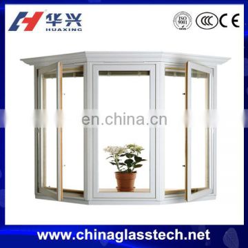 Australia standard excellent heat and water insulation double glazing aluminum profile bay window lowes