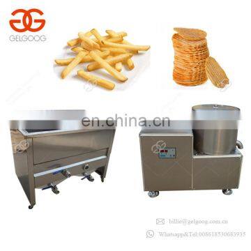 Commercial Frozen French Fries Maker Cutting Machine Sweet Potato Chips Making Equipment