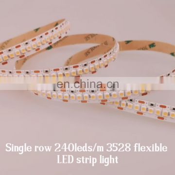 24v pcb width 10mm 240 leds per meter smd 3528 single line led strip