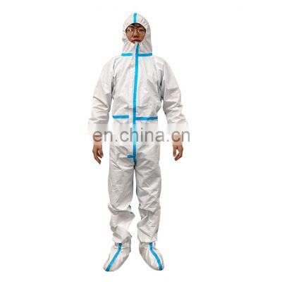 Disposable CE  clinic safety nonwoven Full Body Ppe Personal Anti Virus Medical Protective clothing Coverall