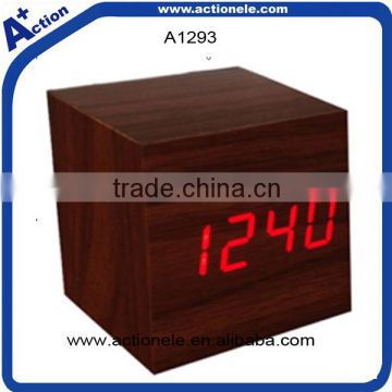 LED Wooden Digital Table Clock