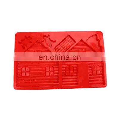 Best Selling Gingerbread House Mold Silicone 3d Cake Mold