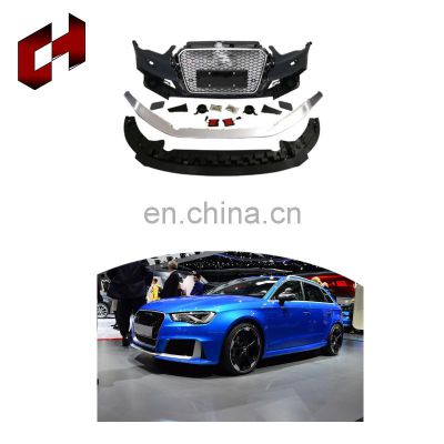 CH Cheap Manufacturer Auto Parts Black Bumper Trunk Wing Rear Through Lamp Full Bodykit For Audi A3 2014-2016 To Rs3
