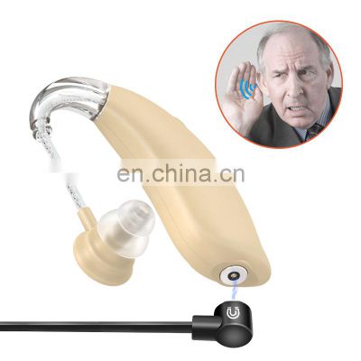Smart BTE hearing aid magnetic rechargeable for ear deaf hearing loss assistance hearing aid price