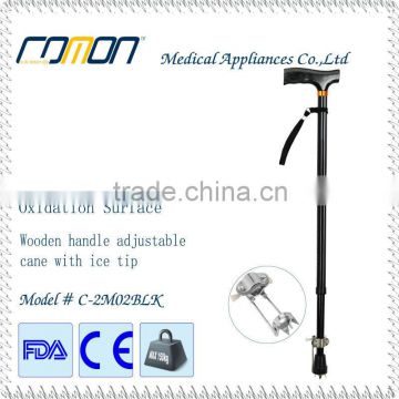 Ice Walking Cane Double Change With Rubber Tip