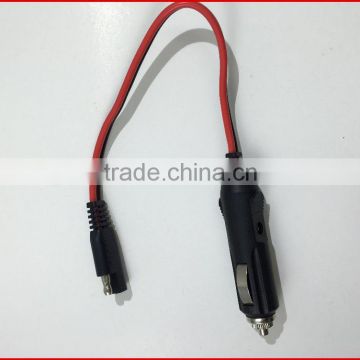 NEW SAE PLUG to Male Gender Cigarette plug 18AWG 2C 105C Cable Assembly