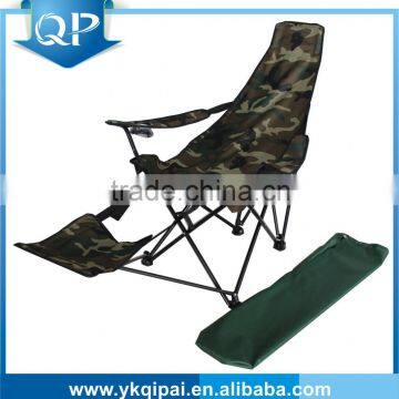 folding camping chair with footrest