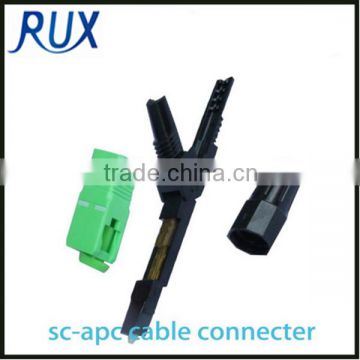 ftth sc fiber optical cable binding post connector