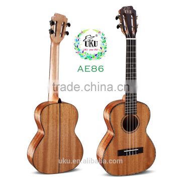 Made in China music instruments tenor all solid ukulele with ukulele bag