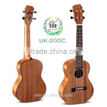 concert cheap mahogany plywood ukulele with gig bag for sale