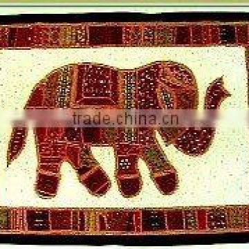 Beautiful Vintage sari Fabric Patchwork Wall Hangings India