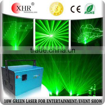 ILDA 8w 10w green laser show system,outdoor stage disco party lighting