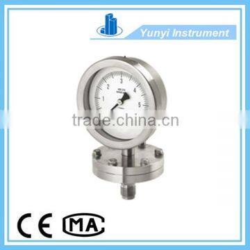 Diaphragm-seal sanitary pressure gauge