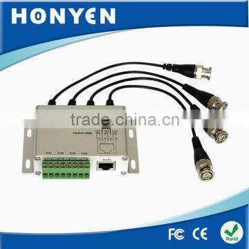 4 CH Male BNC passive video balun HY-403M