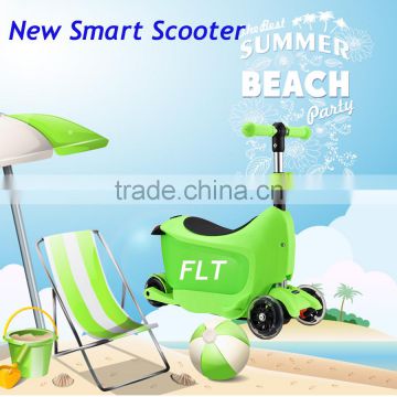 Factory supplier easy assembly seat scooter for kids love