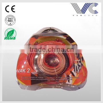 simple cheap 10GA transparant pvc car audio wiring kit