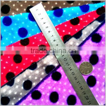 100% Polyester Flannel fabric for shoes bathrobe bedding