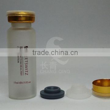 ISO 10ml clear and amber cosmetic glass bottle
