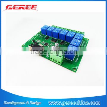DC 12V 8 Channel Relay Board rs232 controller