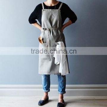 High quality cotton canvas kitchen work aprons for women