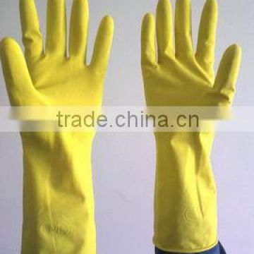 14mil Flocklined Latex household Gloves ,Powder-free