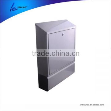 2015 high quality new style stainless steel fancy mail box with lock