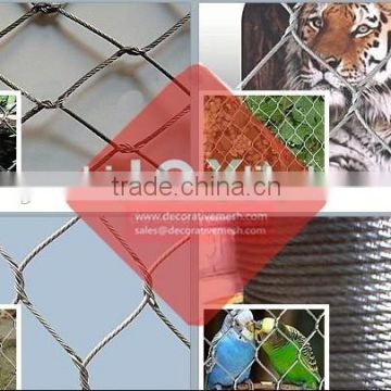 Stainless Steel Wire Rope Mesh For Zoo Enclosure