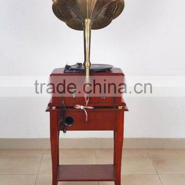 Professional old gramophones European Style wooden antique replia Gramophone