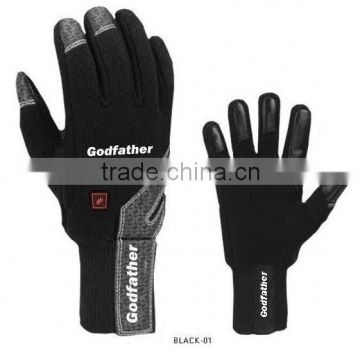 Battery heated football gloves electric thermo glove, american football glove