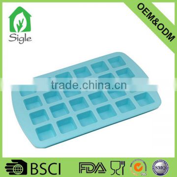 amozon hot sale 24 cavity silicone ice cube tray food grade bpa free