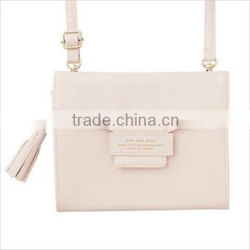 good quality envelope shape PVC messenger bag with detachable phone pouch