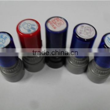 clorful round hot sell office rubber stamp