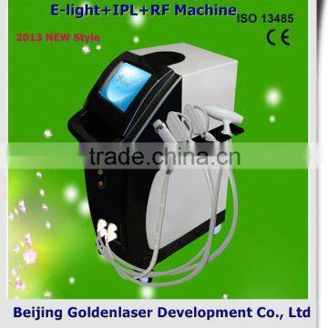 2013 Multi-Functional Beauty Equipment Anti-aging New Design E-light+IPL+RF Machine Hydro Vascular Removal