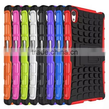 For SONY XPERIA Z5 DU Z5 E6603 E6633 Armor CASE Heavy Duty Hybrid Rugged TPU Impact Kickstand Hard ShockProof CASE OUT DOOR CASE
