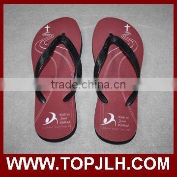 new fashion image printing custom flip flops disposable