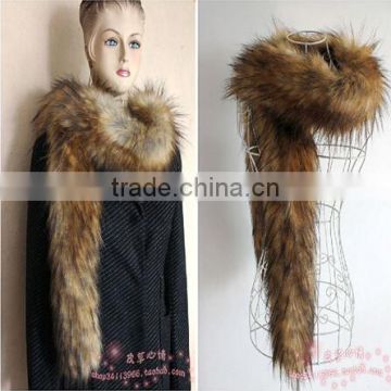 Faux fox fur cape collar faux ball scarf muffler scarf multicolor