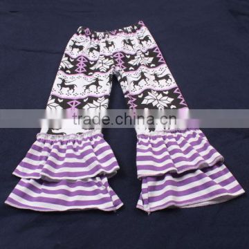 Pictures Of Latest Gowns Designs purple ruffle palazzo pants wholesale boutique children long pants