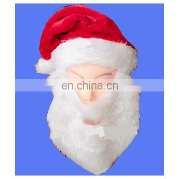 2017 new Hot sell Christmas santa hat with beard