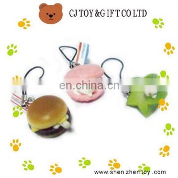 colourful food shaped phone strap