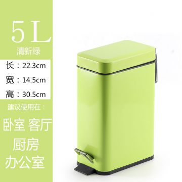 Princess Powder Metal Garbage Can With Lid Wholesale Colorful
