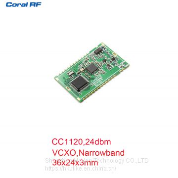 CC1120 UART Narrowband RF Module, 1W 24dbm, 169Mhz,434Mhz,868Mhz,915Mhz