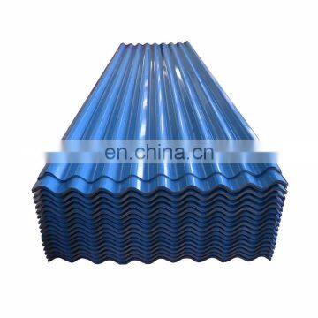 Cheap price 10 16 22 ft blue color corrugated metal building ppgi roofing panels for Uganda